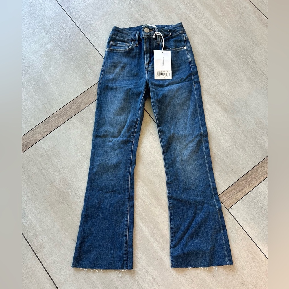 FRAME Le Crop Mini Boot Raw Edge! Brand New